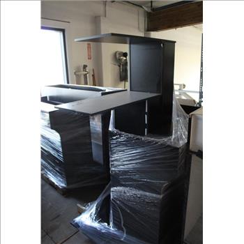 Bulk Lot Of Display Cases & Office Standing Desks 10+ Pieces
