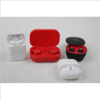Bulk Lot Of Earbuds With Charging Cases