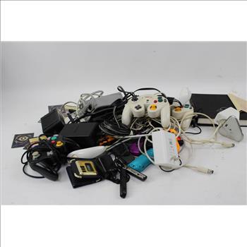 Bulk Lot Parts Of Controllers Cables And More