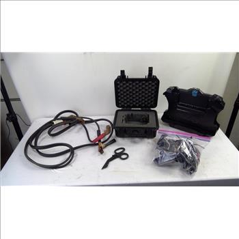Bulk Lot Pelican Case, Jumper Cables, Medical Shears, Car Side Lights