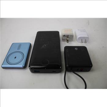 Bulk Lot Power Bank, Adapters Charger, Cables And More