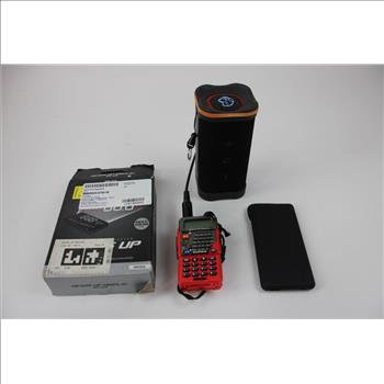 Bulk Lot Shipping Scale, Windshiel Projector, Speaker, Apple Charger, Arlo Camera