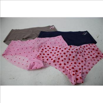 Bulk Lot Women's Underwear, PINK Hipster Undergarments 6 Pieces