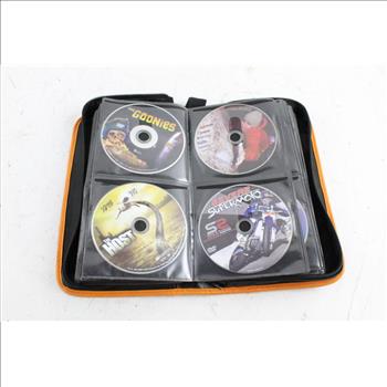 Bulk Video Games (Xbox/PS2) And DVD Movies In Disc Wallet