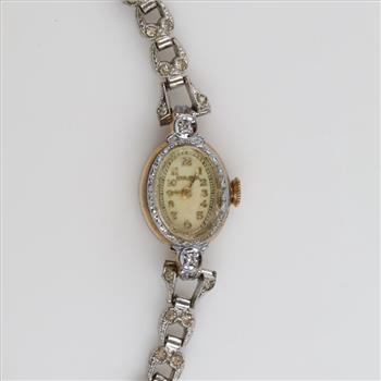 Bulova 10kt GF Diamond Clear Stone Watch