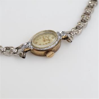 Bulova 10kt GF Diamond Clear Stone Watch