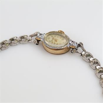Bulova 10kt GF Diamond Clear Stone Watch