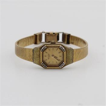 Bulova 10kt GP Diamond Watch