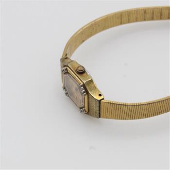 Bulova 10kt GP Diamond Watch