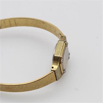 Bulova 10kt GP Diamond Watch