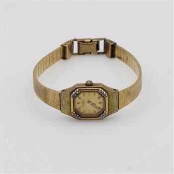 Bulova 10kt GP Diamond Watch