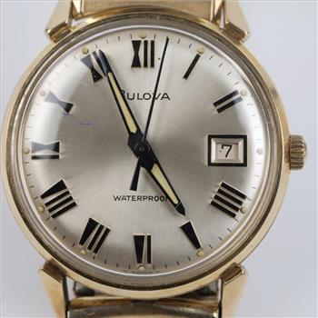 Bulova 10kt RGP Bezel Vintage Watch