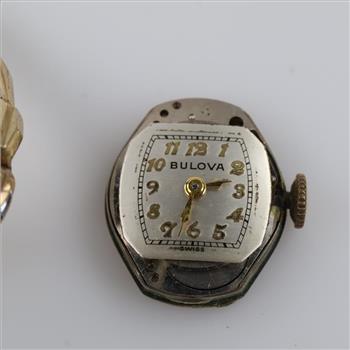 Bulova 10kt RGP Case Diamond  Watch
