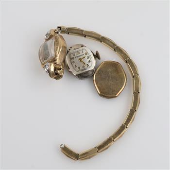 Bulova 10kt RGP Case Diamond  Watch