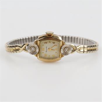 Bulova 10kt RGP Diamond Accent Watch