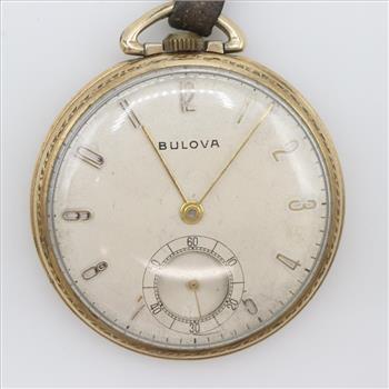 Bulova 10kt Rolled Gold-plated Pocket Watch