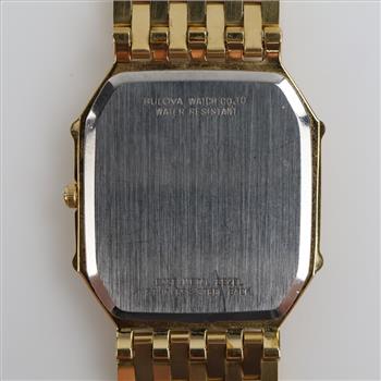 Bulova 14kt GP Diamond Dress Watch