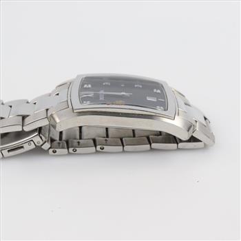 Bulova Black Dial And Diamond Watch