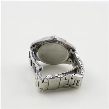 Bulova Black Dial Steel Watch