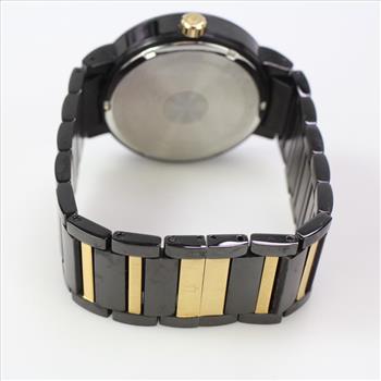 Bulova Black Dial Two Tone Watch