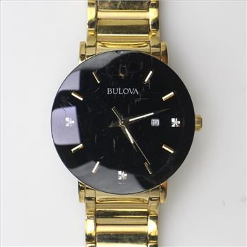 Bulova Black Dial Watch