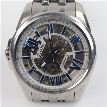 Bulova Classic Sutton Skeleton Dial Watch