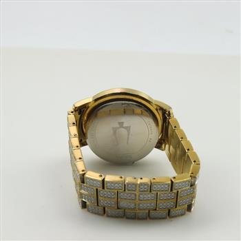 Bulova Crystal Stainless Steel Watch