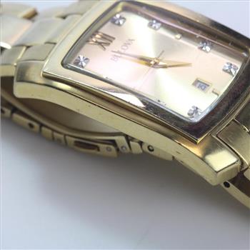 Bulova Diamond Stainless Steel Watch