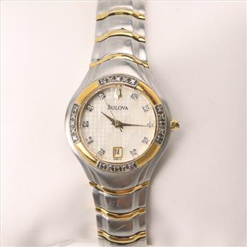 Bulova Diamond Two Tone Maestro Watch