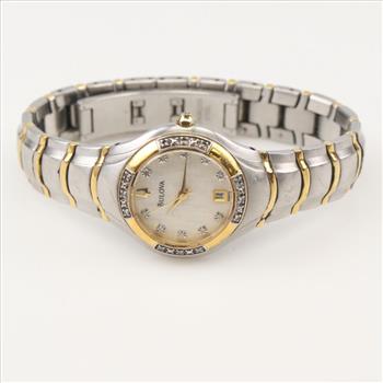 Bulova Diamond Two Tone Maestro Watch