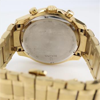 Bulova Metallic Chronograph Bracelet Watch