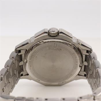 Bulova Octava Silver Tone Stainless Steel Watch