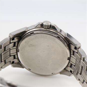 Bulova Silver Tone Stainless Steel Bracelet Watch