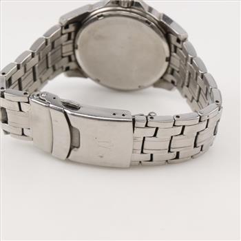 Bulova Silver Tone Stainless Steel Bracelet Watch