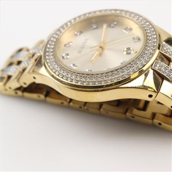 Bulova Swarovski Crystal Watch