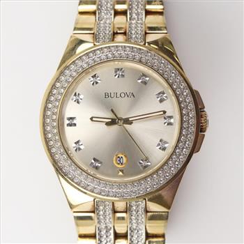 Bulova Swarovski Crystal Watch
