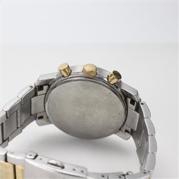 Bulova Two Tone Stainless Steel Chronograph Watch