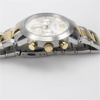 Bulova Two Tone Stainless Steel Chronograph Watch