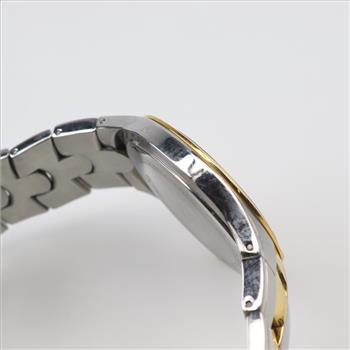 Bulova Two-tone Black Dial Watch