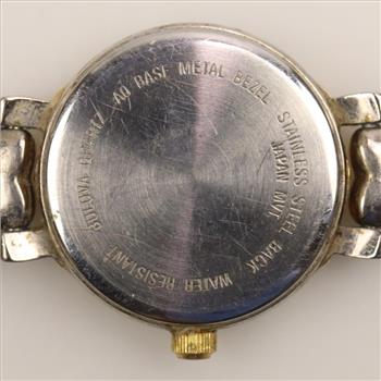 Bulova Two-tone Heart Link Watch