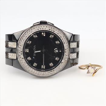 Bulova Watch And Fashion Ring