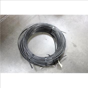 Bundle Of Fiber Optic Cables In Black