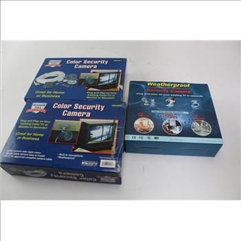 Bunker Hill And IP56 Security Cameras, 3 Pieces