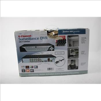 Bunker Hill Security 8-channel Surveillance DVR With 4 Cameras