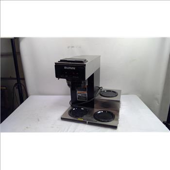 BUNN 12-Cup Low Profile Pourover Coffee Brewer With 3 Warmers