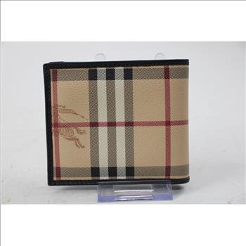 Burberry Nova Checker Bi-Fold Wallet - Doublechecked By Entrupy