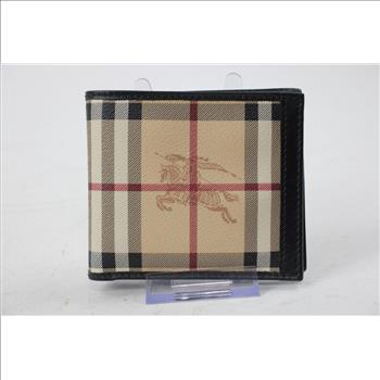 Burberry Nova Checker Bi-Fold Wallet - Doublechecked By Entrupy