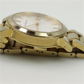Burberry White Check Dial Watch