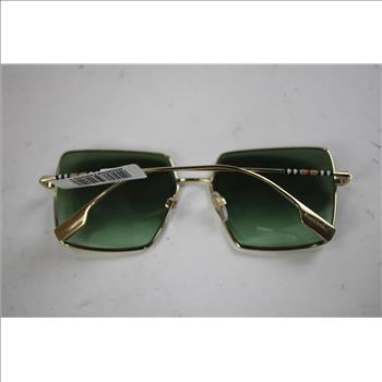Burberry Women's Daphne Square Sunglasses, Green/Gold