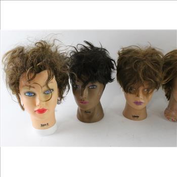 Burmax Mannequin Heads, 7 Pieces